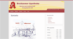 Desktop Screenshot of broitzemer-apotheke.de